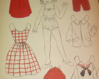 Vintage 1930's/40's Paper Doll (Cathy)