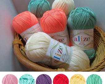 Yarn Alize Diva Baby yarn 100% microfiber yarn baby yarn children's yarn acrylic yarn hypoallergenic yarn microfiber thread summery yarn