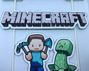 Personalized Minecraft Cake Topper