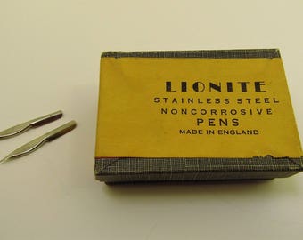 Vintage English Lionite Fountain Pen Nibs