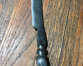 Railroad spike knife