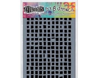 Ranger Dyan Reaveley's Dylusions Stencils - Squares Small 5"X8" #DYS45502