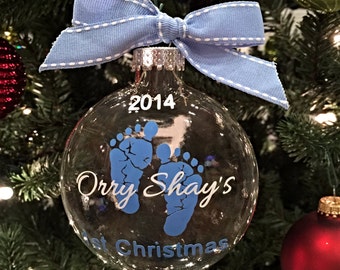 Baby's First Christmas Ornament - Girl or Boy