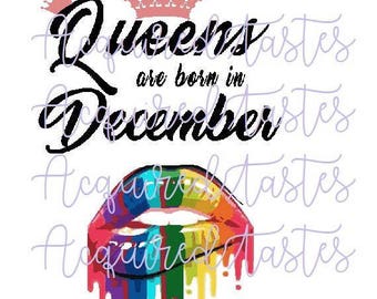 Queens are born in MONTH Svg - Includes ALL months