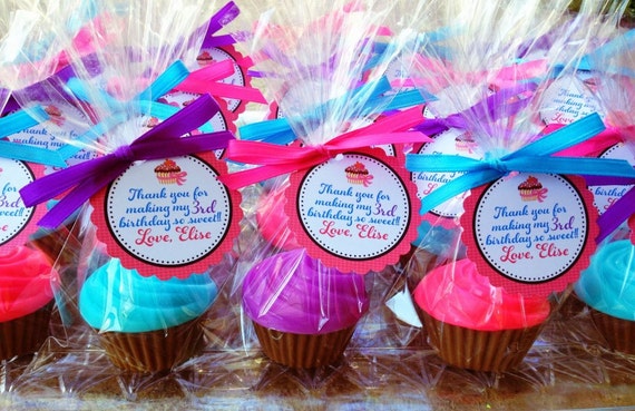 10 CUPCAKE SOAPS Favors  Birthday  Party  Favor  Cupcake Soap