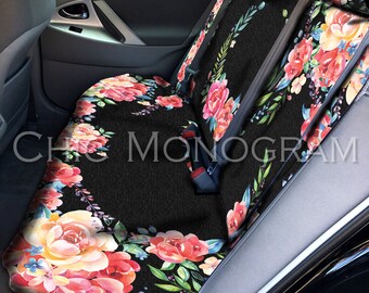 Classy Black Floral Car Seat Cover Back Seat Car Cover Back Seat Cover For Car Accessories Seat Covers For Car For Vehicle Seat Protectors
