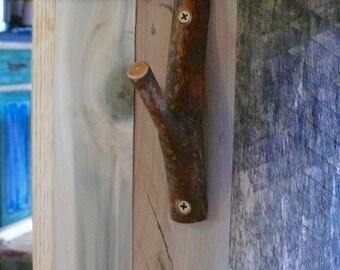 Wooden Branch Towel Hook, Wooden Branch Wall Hooks, Tree Branch Hook, Bathroom Kitchen Decor, Hooks Fixtures, Natural Home Decor
