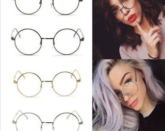 Classic Round-Eye Clear Glasses