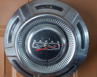 Vintage Ford Truck Hubcap Clock