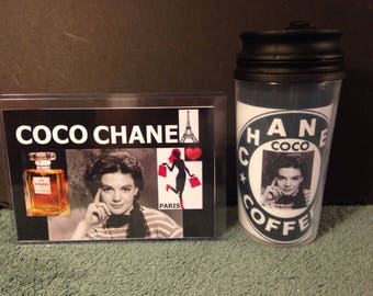Coffee Mug Travel Cup Tumbler Custom Made Coco Chanel Photo Picture Queen Fridge Magnet Refrigerator