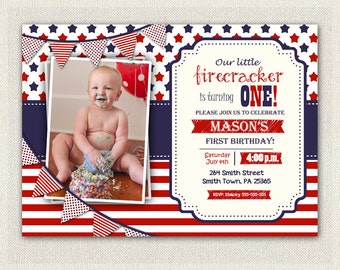 fourth of july birthday invitations