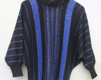 SALE! Vintage 1980's Batwing High neck Jumper