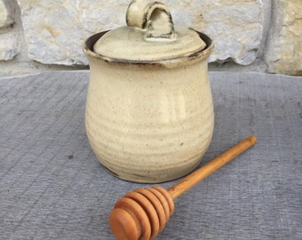 Honey Pot, honeypot handmade pottery honey jar