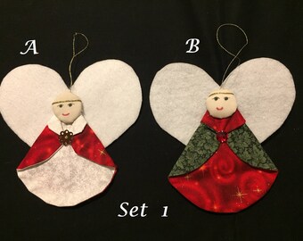 Set of 2 Angel Ornaments