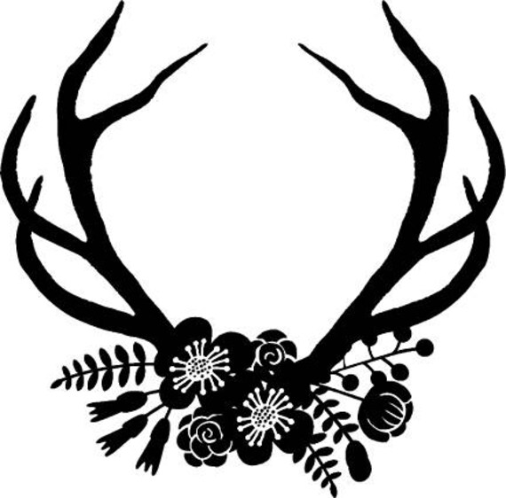 Free Free 318 Floral Antler Svg Free SVG PNG EPS DXF File