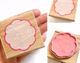 Blank Frame - Rubber Stamp, Gift Tags, Love Gift, Branding, Packaging, Invitations, Party, Favors, Wedding Gift