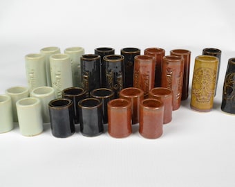 The Little Stubby Ceramic Guitar Slide, Cigar Box Guitar, Bottle Neck Slide, Blues Guitar, Handmade, Three Colours
