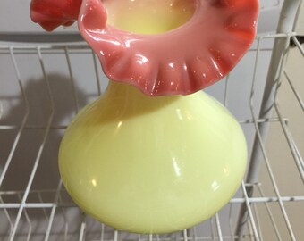 Vintage Fenton Burmese Vase