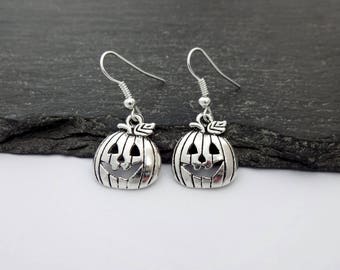 Pumpkin Earrings, Charm Earrings, Halloween Earrings, Pumpkin Jewellery, Halloween Jewellery, Halloween Jewelry, Pumpkin Jewelry