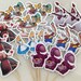 Alice In Wonderland Cupcake Toppers / Topper / Birthday / Theme / Die Cuts / Party Decor / Disney / Supplies / Party / x18 / Next day Ship