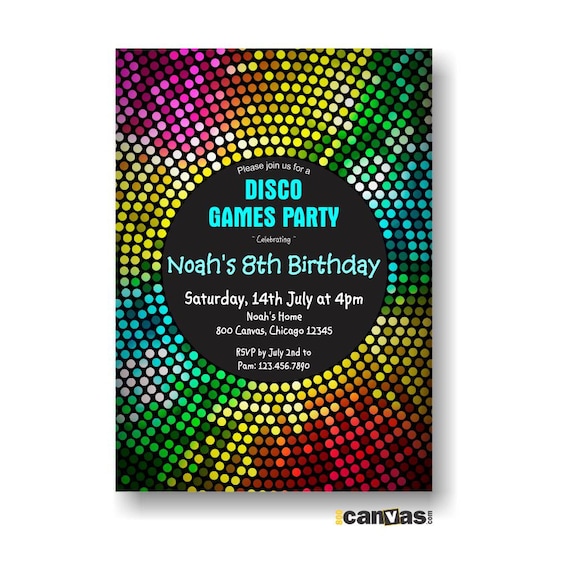 Nightclub Themed Party Invitations 8