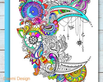 Coloring page from an Original drawing