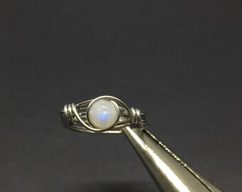 Moonstone Wire Wrapped Ring