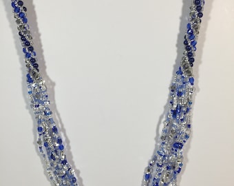 Blue Beaded Harmony Necklace