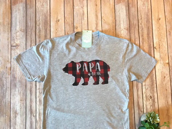Plaid Papa Bear Shirt