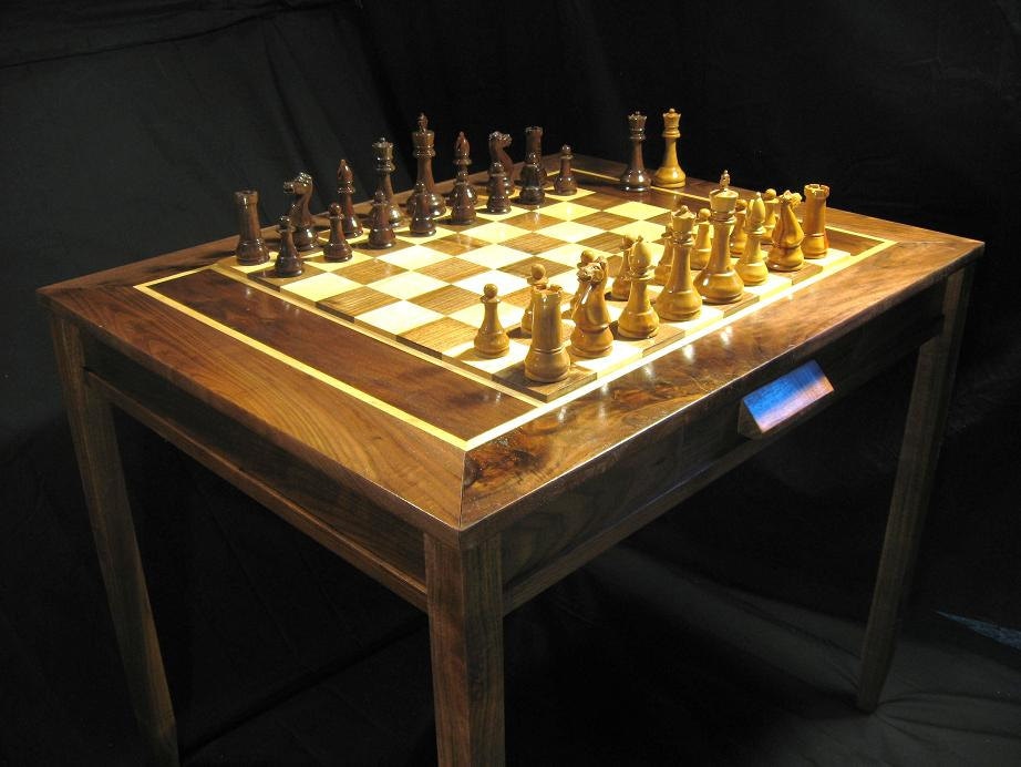 Chess set Handmade Chess Table and Staunton Club Chess Chess set Handmade Chess Table and Staunton Club Chess