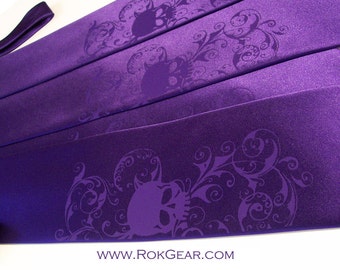 5 Men's microfiber skull ties, custom colors print to order in colors of your choice Skull ties by RokGear