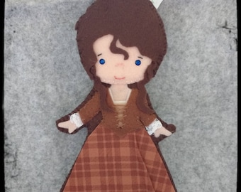 Key chain or bookmark Claire Beauchamp from Outlander.