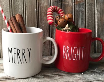 Farmhouse Inspired Christmas Mug,Christmas Mug,Personalized Christmas Mug,Farmhouse Christmas Mug,Custom Order Christmas Mug,Personalized