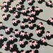 1” Minnie Mouse with bow die cut outs for craft making, scrapbooking, cards, confetti, table décor, & much more!