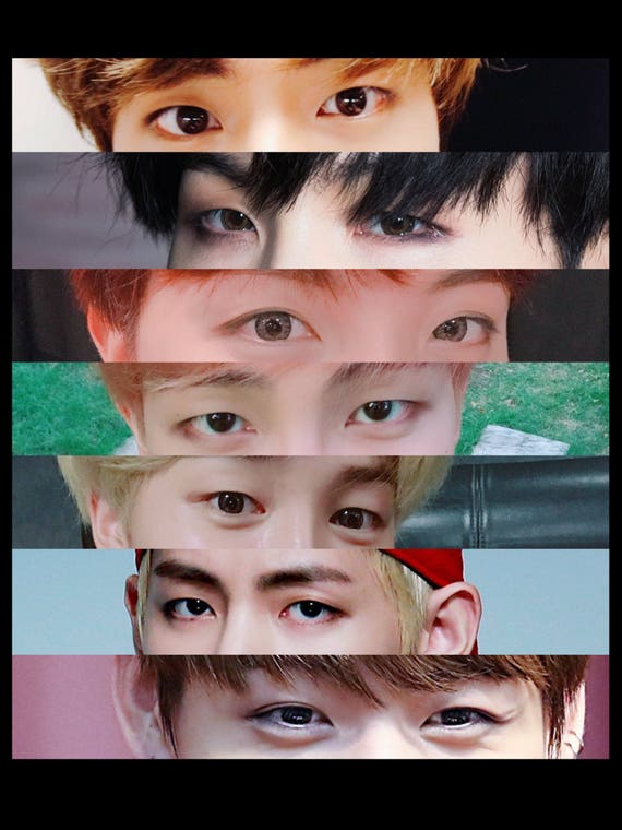 BTS Bangtan Eyes Closeup