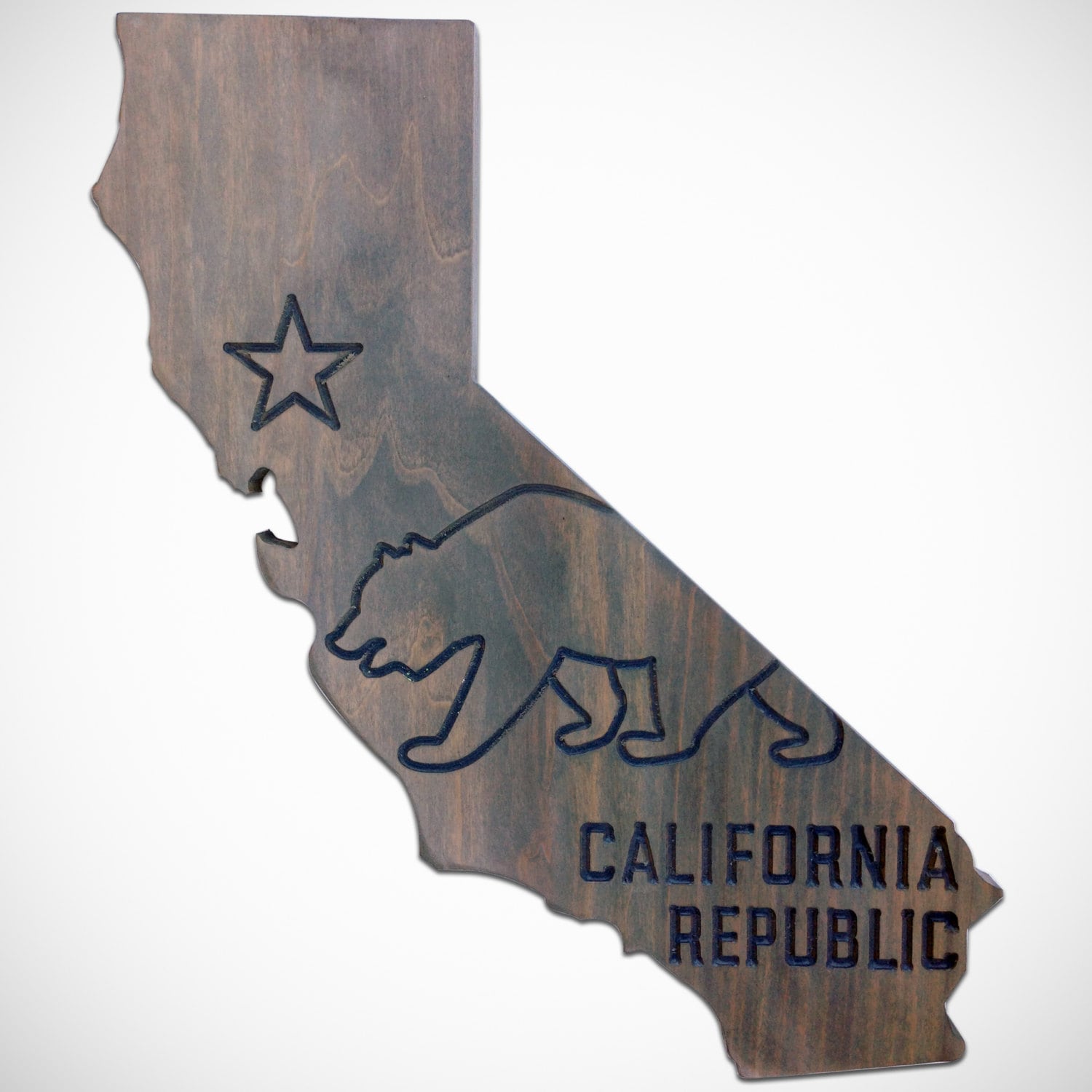 California Bear Wall Decor CA State Flag Hand made with