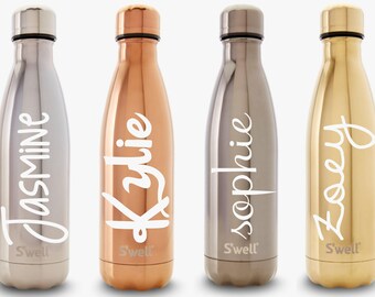S'well Water Bottle with Personalized Custom Name or Monogram (Metallic, Galaxy, Spectrum, Glitter, and Gem Collections)