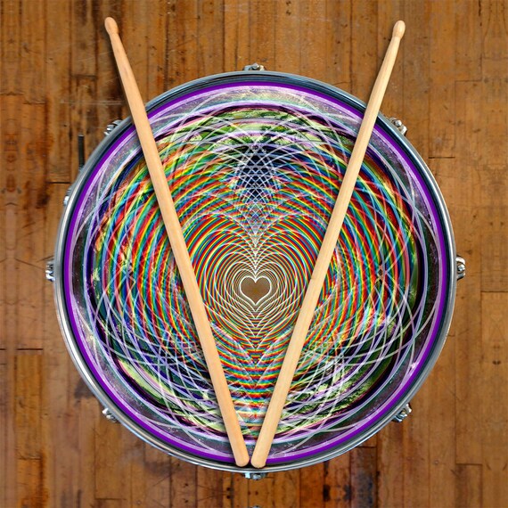 Drum SKIN for Drum Set Snare Bass and Toms Love