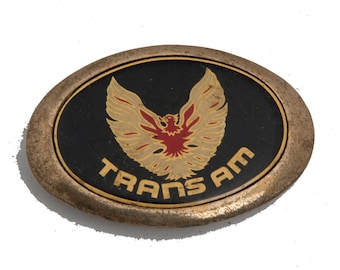 Vintage Trans Am belt buckle heavy piece solid brass offically licensed
