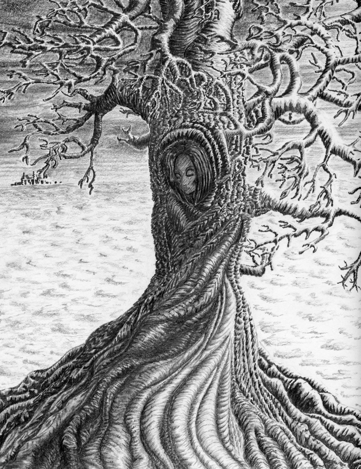 Wuthering Heights Drawing Abstract Art Print Pencil Tree Gift For Wife Giclee Wuthering Heights Drawing Abstract Art Print Pencil Tree Gift For Wife Giclee