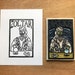 Fortune teller stamp, novelty stamp, arcade machine stamp, crystal ball stamp, rubber stamp, custom stamp