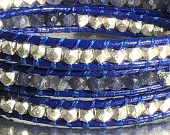 Sterling Silver Nuggets & Iolite