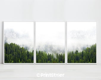 Forest Print Forest Print Forest Wall Art Forest Decor