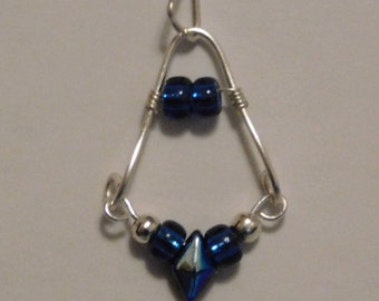 Blue Triangle Pendant