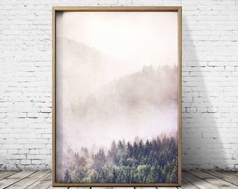 Forest Print Forest Wall Art Forest Art Tree Print Tree Wall Art