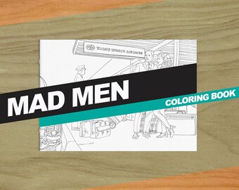 Mad Men Inspired Colouring Book