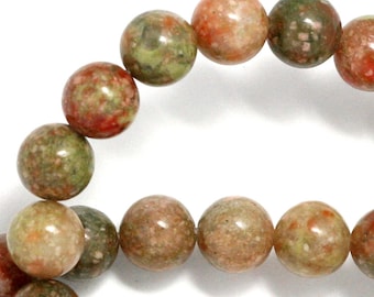 Autumn Jasper Beads - 8mm Round
