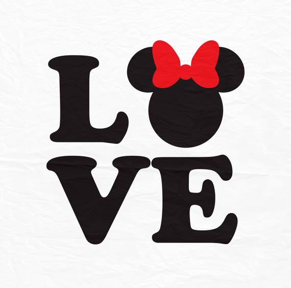Love Minnie SVG Love svg Minnie svg Minnie mouse love