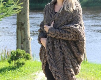 Hand made brown cardigan