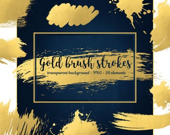 Gold brush strokes Gold clipart Gold Foil clipart Gold Splash Gold brush clipart Gold Foil brush Gold paint Gold Splotches Gold Splashes